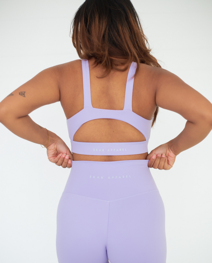 Luxe High Cut Crop Purple