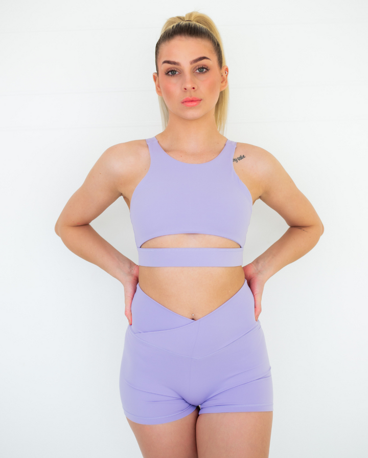 Luxe High Cut Crop Purple